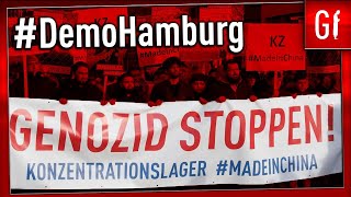 DEMONSTRATION ✊ Uiguren in Hamburg ca 7000 Teilnehmer 💪 [upl. by Wahkuna]