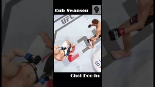 KOpunch no9 컵 스완슨 vs 최두호ㅣCub Swanson vs Choi Doohoㅣknock downㅣKO punchㅣUFC shorts [upl. by Yetac919]