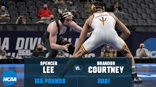 Spencer Lee vs Brandon Courtney 2021 NCAA Title 125 lbs [upl. by Fishback476]