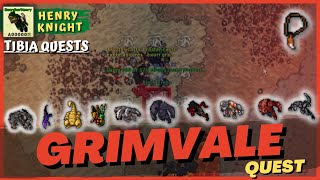 TIBIA QUESTS 31 Como Fazer a GRIMVALE QUEST Completa [upl. by Eelatan384]