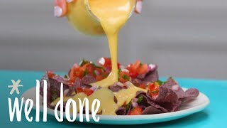 How To Make Cheddar Cheese Sauce  Recipes  Well Done [upl. by Kondon]