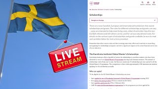 Karolinska Institute Global Masters Scholarship 20222023 for International Students in SWEDEN [upl. by Crescint]