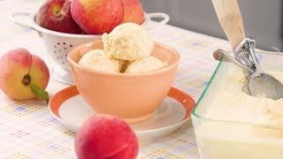 Peach Ice Cream  Southern Living [upl. by Braeunig]