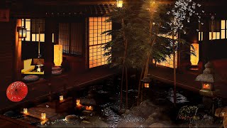 Relaxing Japanese Zen Music  Japanese Indoor Garden  Water Sounds with Song for Sleep Study [upl. by Illek]