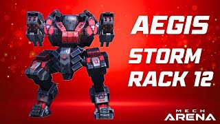 Aegis with Storm Rack 12  Mech Arena [upl. by Ferdy]