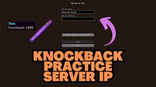 Minecraft Knockback Practice Server IP Address [upl. by Eessej830]