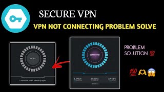 SECURE VPN CONNECTION PROBLEM  SECURE VPN NOT CONNECTING  VPN NOT CONNECTING  VPN PROBLEM FIX [upl. by Adela]