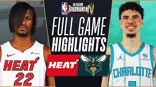 HEAT at HORNETS  NBA INSEASON TOURNAMENT 🏆  FULL GAME HIGHLIGHTS  November 14 2023 [upl. by Adnam]