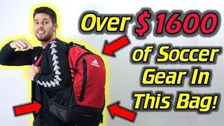 OVER 1600 of the Best Soccer Gear  Whats In My Soccer Bag  August 2017 [upl. by Inahs]