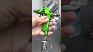 Belajar menggunakan spray gun dan kompressor untuk pengecatan pintu rumah dengan cat waterbased [upl. by Porche636]