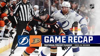 Lightning  Ducks 324  NHL Highlights 2024 [upl. by Teador233]