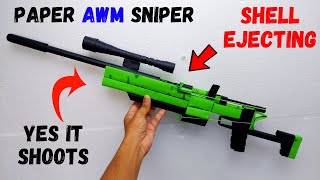 Paper AWM Sniper Gun  Pubg Gun  How to make a Paper AWM Sniper Gun From paper  Easy Paper Gun [upl. by Zillah]