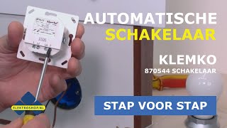 Schakelaar door een automatische lichtschakelaar vervangen Klemko 870544  Elektroshopnl [upl. by Legnaleugim]