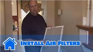 Basic Home Improvements  How to Install Air Filters [upl. by Jinny]