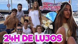 VLOG  24 HORAS DE LUJO YATE HUMMER  AVISTAMOS BALLENAS CON MIS AMIGOS Y ME MAREO ARIANN [upl. by Auhsuoj]