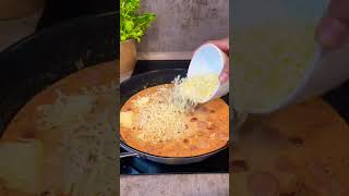 Cheesy Sausage Pasta food subscribe ytshorts recipe cooking cheese pasta sausage viralvideo [upl. by Ahsiugal700]