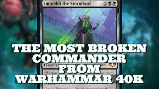 The Most Broken Commander From War Hammer 40k Imotekh The Storm Lord Full Deck Tech [upl. by Diannne]