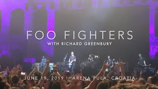 FOO FIGHTERS W FAN RICHARD GREENBURY  WHEELS  PULA ARENA CROATIA  JUNE 19 2019 MULTI FANCAM [upl. by Flaherty259]