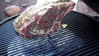 How to Smoked Prime Rib  Primo Ceramic Smoker Grill or Big Green Egg [upl. by Myrtia]