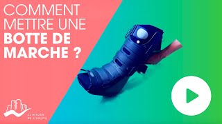 Comment mettre une botte de marche [upl. by Aicemaj]