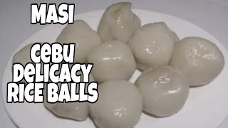 MASI CEBU DELICACY PEANUTBROWN SUGAR FILLING RICE BALLS  HOW TO COOK MASI  LUTONG BAHAY [upl. by Shakti]