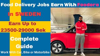 Food 🍲 delivery 🚚 jobs in Sweden🇸🇪 Earn up to 2350029000 Sek With Foodora kashannaveedvlog [upl. by Andras891]