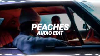 peaches  justin bieber ft giveon amp daniel caeser edit audio [upl. by Arley]