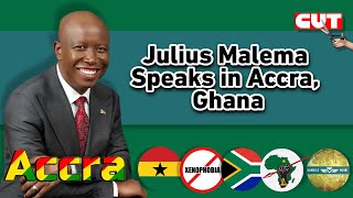 Today Julius Malema of EFF spoke in Accra Ghana [upl. by Azpurua875]