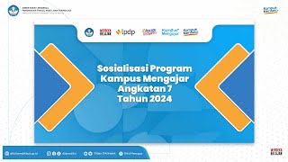 Sosialisasi Program Kampus Mengajar Angkatan 7 Tahun 2023 LLDikti Wilayah VI [upl. by Inalej798]