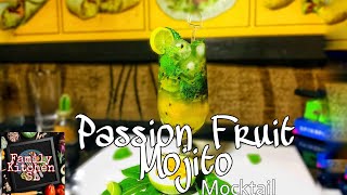 Virgin Passion Fruit Mojito How to make passion fruit Mojito Refreshing drink  without alcohol [upl. by Engedi]