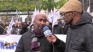 Manifestation reforme congé Bonifié Alphonso Paris [upl. by Lleze524]