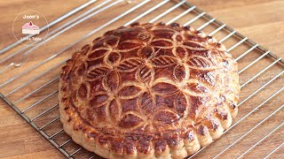 How to make Easy Homemade Galette des Rois  French King Cake Subtitle on [upl. by Federico]