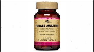 Solgar female multiple tablets review in English Medicine Health [upl. by Kassie]