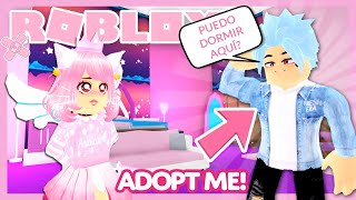 24 HORAS VIVIENDO CON MI EX NOVIO REVELO SU VOZ en ADOPT ME 😱🕑 ¡QUIERE DORMIR EN MI HABITACIÓN [upl. by Eelreveb447]