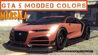 GTA 5 Modded Colors Marsala  Pantone Color of the Year 2015 [upl. by Tychonn]