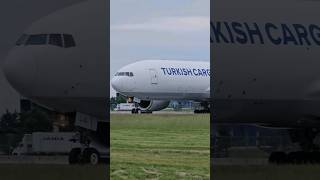 Turkish Cargo B777F Rolling In Toronto Pearson shorts [upl. by Nellak731]