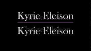 Gregorian Chant Kyrie Eleison with lyrics best  The Cathoilc Lady [upl. by Karil]