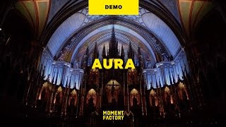 AURA  A luminous experience in the heart of Montreals NotreDame Basilica [upl. by Annaid162]