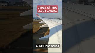 【A350 Flaps Sound】Japan Airlines A350 JA03XJ shorts a350 JAL [upl. by Airlee]