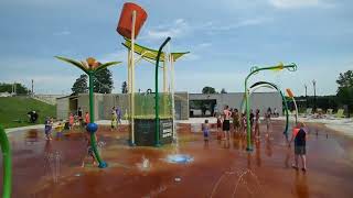 Splash Pad opens for the season at Cascades [upl. by Notgnillew]