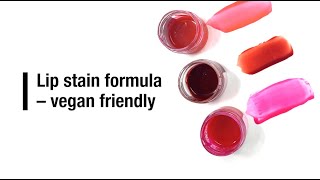 Lip stain formula  vegan friendly [upl. by Ilonka]