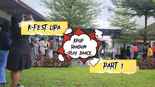 Kfest Kpop Random Play Dance at The Outlets Lipa [upl. by Adiarf245]