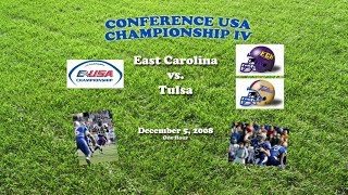 2008 Conference USA Championship East Carolina v Tulsa One Hour [upl. by Gussy640]