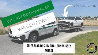 Einfach Anhänger fahren  Was tun wenn ein Auto auf deinen Anhänger soll [upl. by Akimihs]