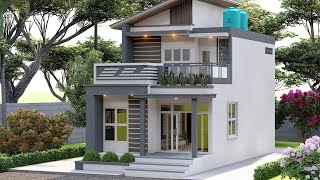 Its very special Beautiful and Luxury 3 Bedroom Small House Special House Design 6x12 meters [upl. by Anairo]