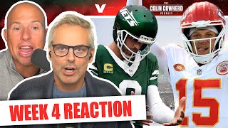 Reaction to VikingsPackers RamsBears BroncosJets EaglesBucs Chiefs 40  Colin Cowherd NFL [upl. by Ahs]