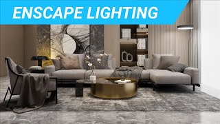 Enscape Lighting  Beginner to Advanced [upl. by Ahsaetan]