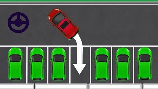 Simplified animated guide to Reverse Parking [upl. by Winters128]