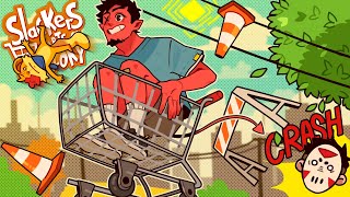 THIS BRUTAL RACING GAME IS ABSOLUTELY HILARIOUS  Slackers Carts Of Glory [upl. by Wiburg]