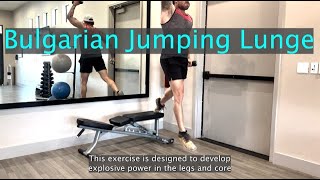 Bulgarian jumping lunge [upl. by Annoyk]